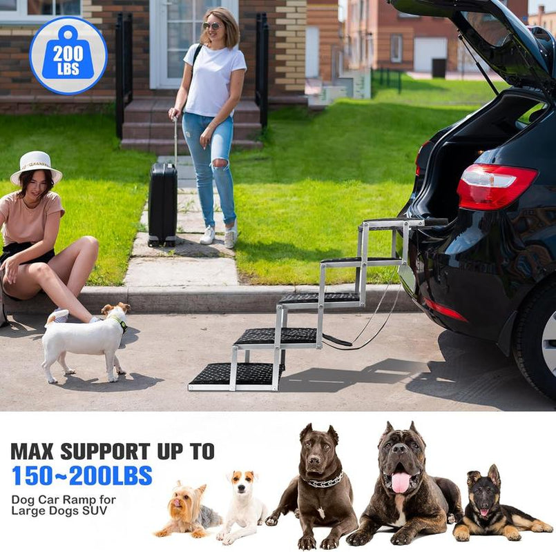 Transform Your Dog's Travel Experience with Niubya's Lightweight Portable Ramps! Perfect for Cars, SUVs, and Trucks! 🐶🚗✨ #DogLovers #PetSafety
