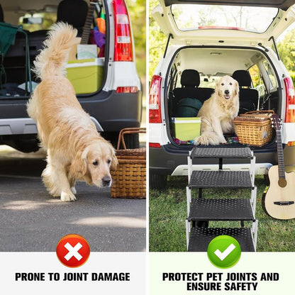 Transform Your Dog's Travel Experience with Niubya's Lightweight Portable Ramps! Perfect for Cars, SUVs, and Trucks! 🐶🚗✨ #DogLovers #PetSafety