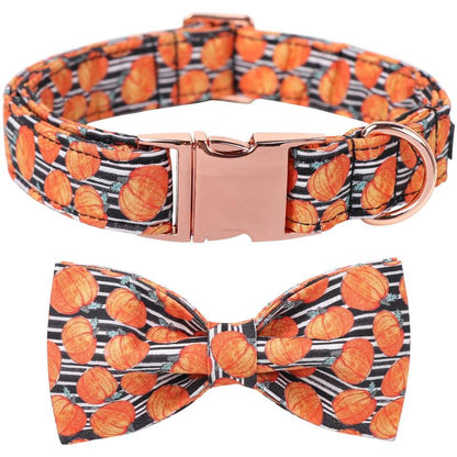 Get Spook-tacular this Halloween with the Maca Bates Adjustable Dog Collar! 🎃👻 Stylish Bowtie & Perfect for Pups of All Sizes! 🐾✨