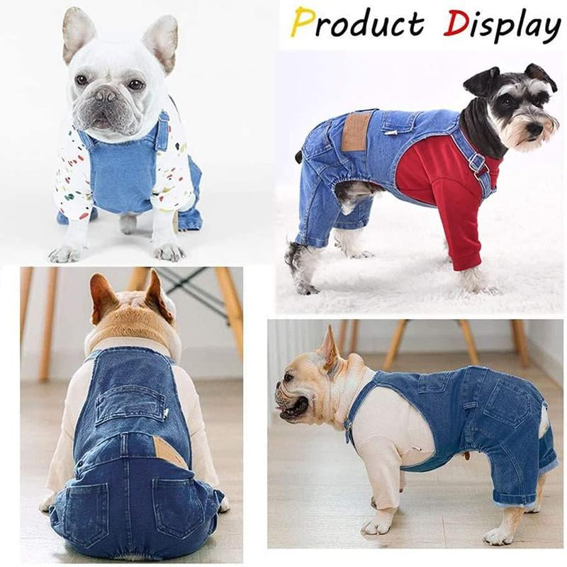 Stylish & Snug Pet Overalls for Dachshunds & French Bulldogs - The Ultimate Halloween Costume! 🐾🎃