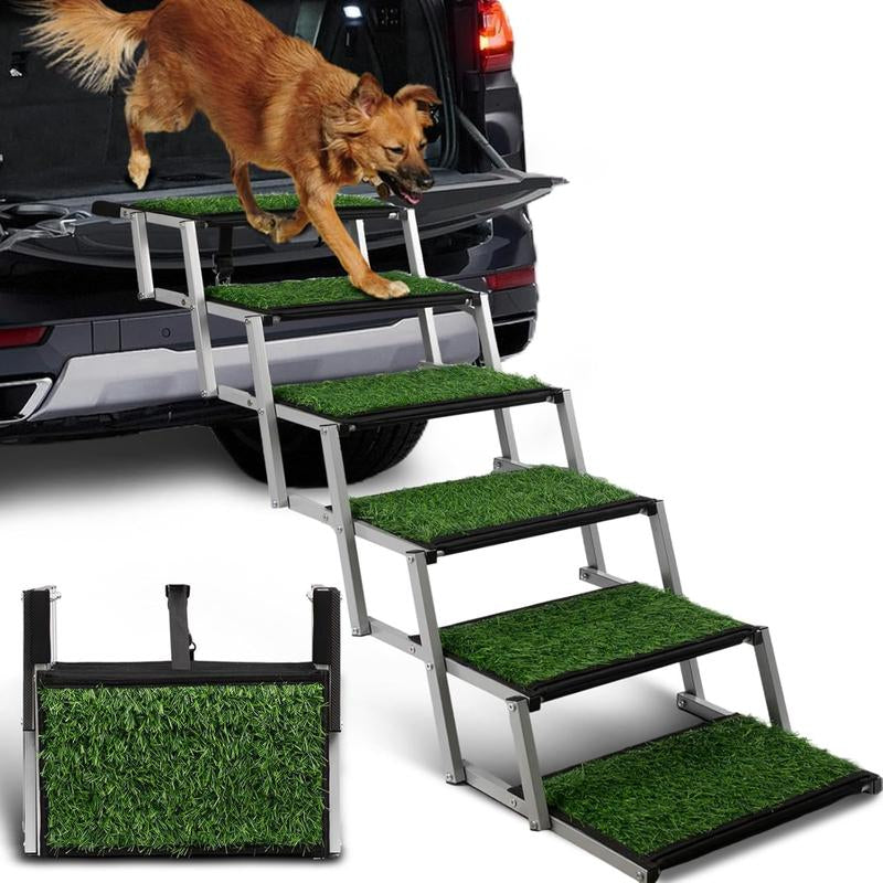 Transform Your Dog's Travel Experience with Niubya's Lightweight Portable Ramps! Perfect for Cars, SUVs, and Trucks! 🐶🚗✨ #DogLovers #PetSafety