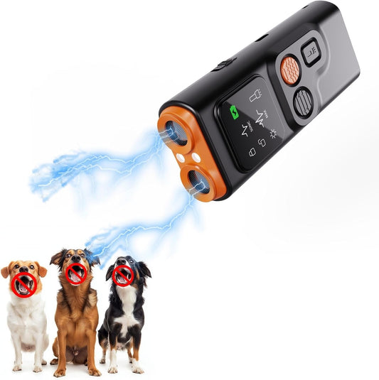 Anti Barking Device for Dog, Ultrasonic Dog Bark Control Device, 2025 Upgraded, HD Display, LED Flashlight, 3 Modes