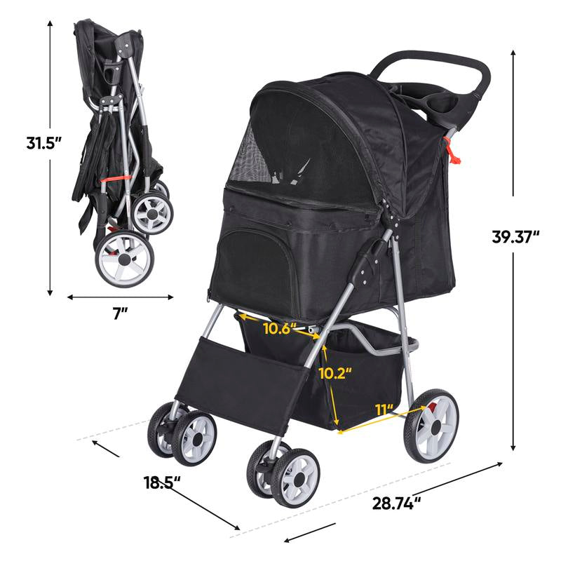 Adventure Awaits: The Segawe Foldable Dog Stroller for Ultimate Pet Travel! 🐾🚶‍♂️ #PetTravel #DogLovers