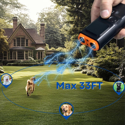Anti Barking Device for Dog, Ultrasonic Dog Bark Control Device, 2025 Upgraded, HD Display, LED Flashlight, 3 Modes