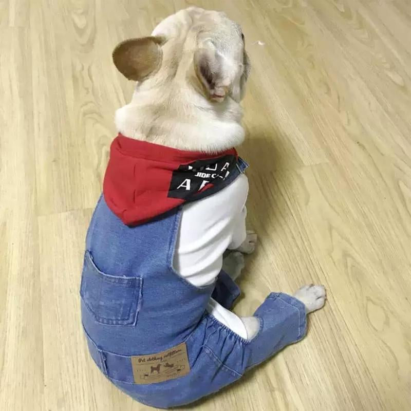 Stylish & Snug Pet Overalls for Dachshunds & French Bulldogs - The Ultimate Halloween Costume! 🐾🎃
