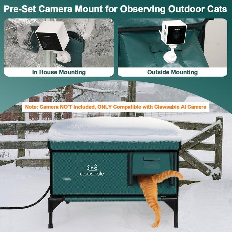 Ultimate Cozy Cat Retreat: Indestructible Heated Shelter for Feral Cats & Kittens - Keep Your Furry Friends Warm This Winter! 🐾❄️