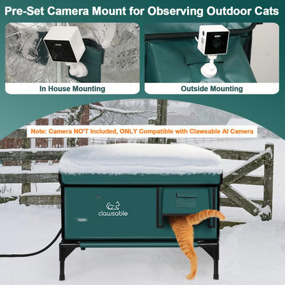 Ultimate Cozy Cat Retreat: Indestructible Heated Shelter for Feral Cats & Kittens - Keep Your Furry Friends Warm This Winter! 🐾❄️
