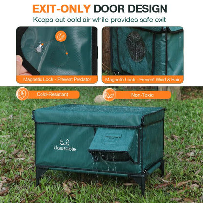 Ultimate Cozy Cat Retreat: Indestructible Heated Shelter for Feral Cats & Kittens - Keep Your Furry Friends Warm This Winter! 🐾❄️