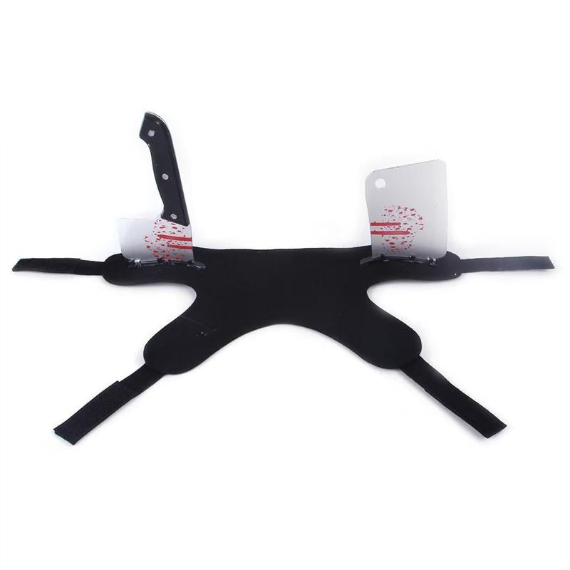 Transform Your Pup into a Halloween Sensation with Our Hilarious Bloody Kitchen Knife Costume for Small & Medium Dogs! 🎃🐾