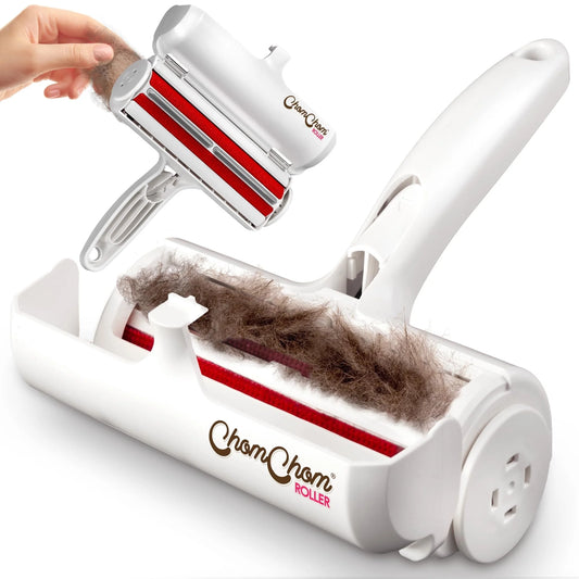 Say goodbye to pet hair chaos! 🐾✨ Meet the Chom Chom Roller - your ultimate reusable lint roller for furniture, clothes, and more! Perfect for cat and dog owners! 🐶🐱 #PetHairSolutions #HomeEssentials