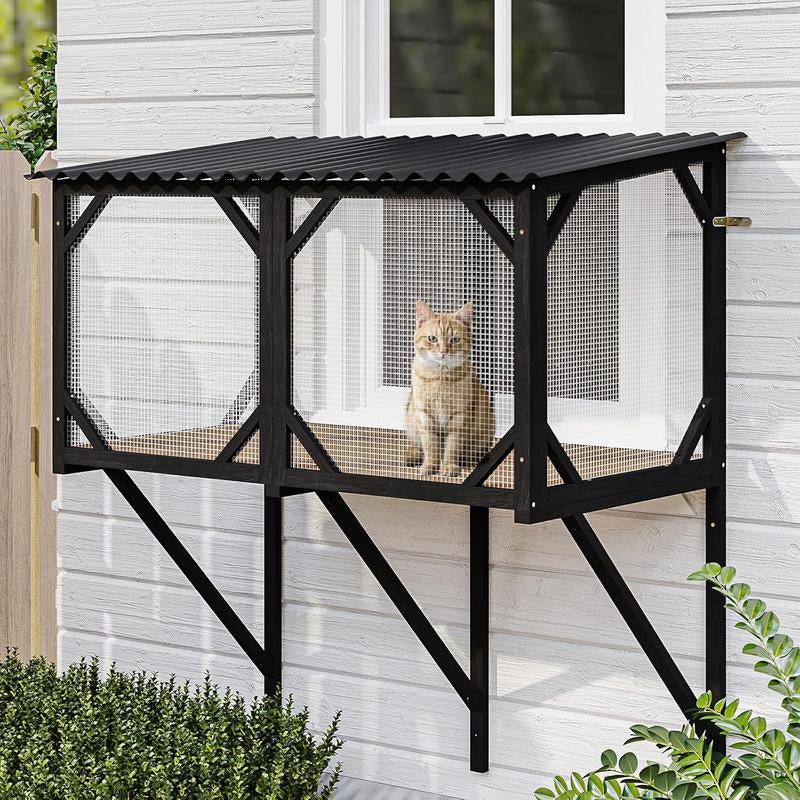 Transform Your Cat's World with the LEMBRI Cat Window Box! 🌞🐾 Ideal for Sunbathing, Napping, and Scenic Views!