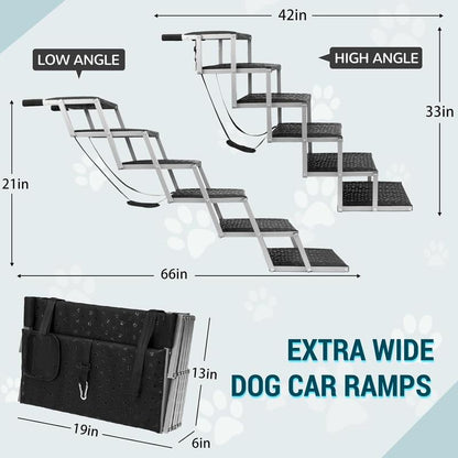 Transform Your Dog's Travel Experience with Niubya's Lightweight Portable Ramps! Perfect for Cars, SUVs, and Trucks! 🐶🚗✨ #DogLovers #PetSafety